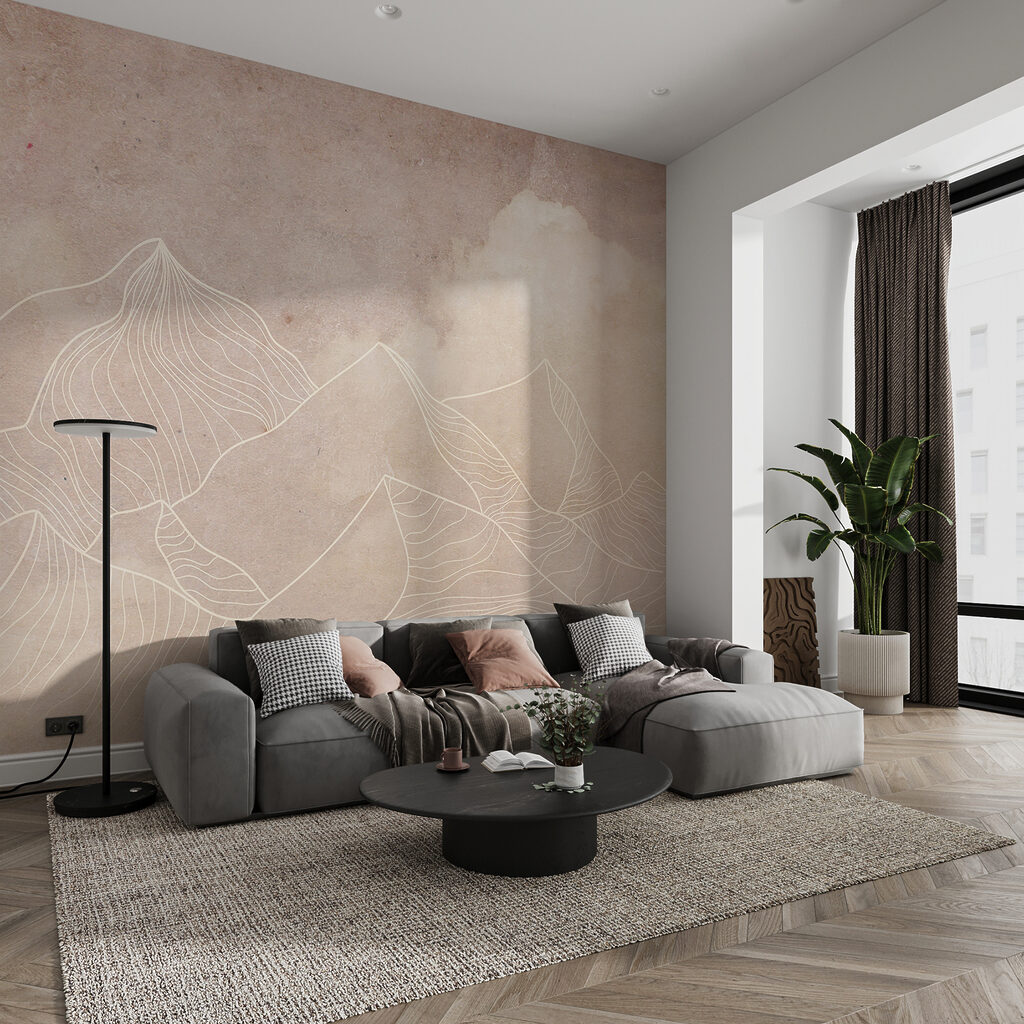 Berglijnen in lichte zandkleur — interieur 3