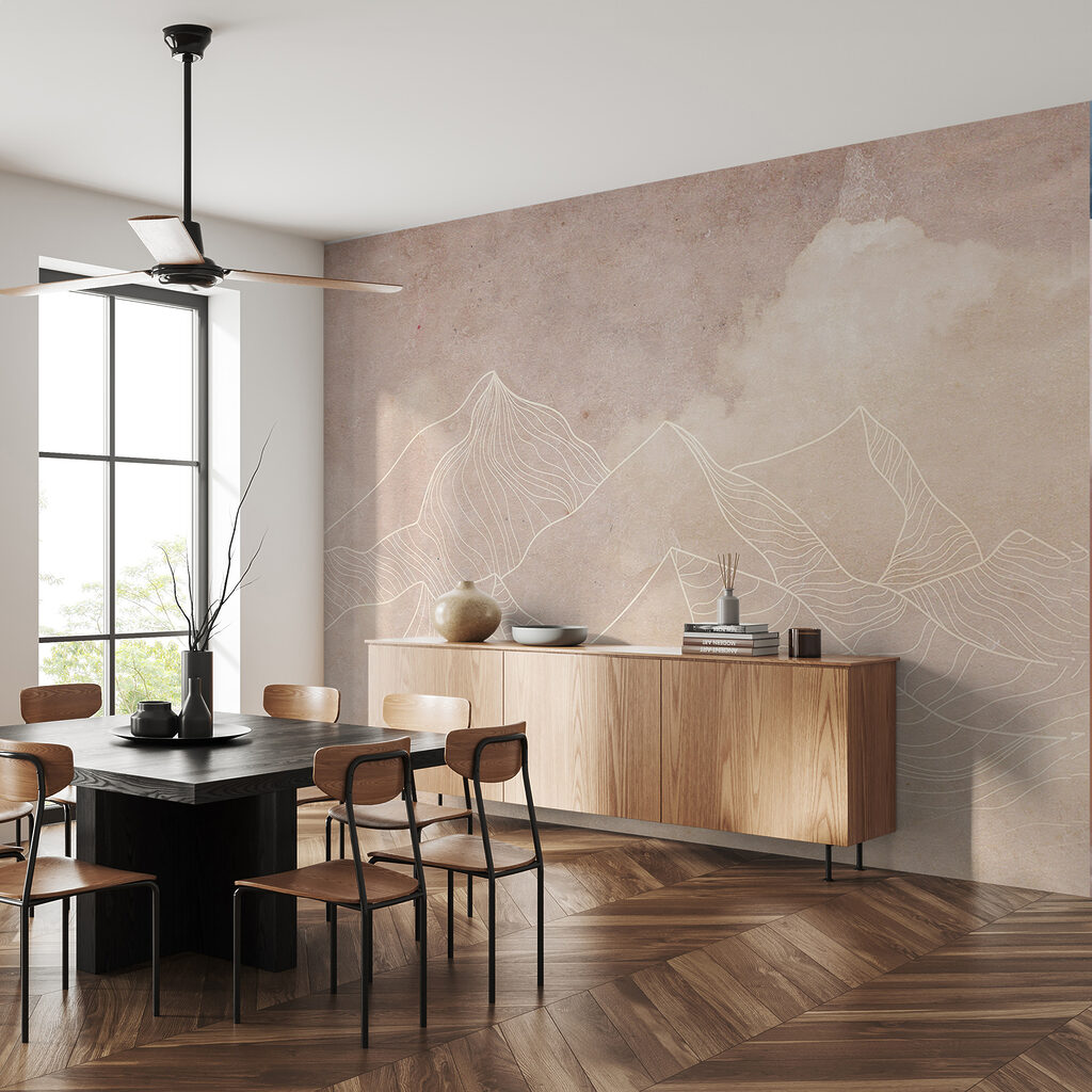 Berglijnen in lichte zandkleur — interieur 1