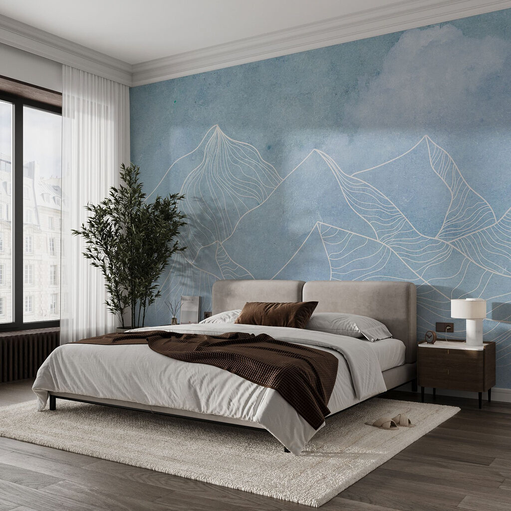 Bergen in witte lijnen — interieur 4