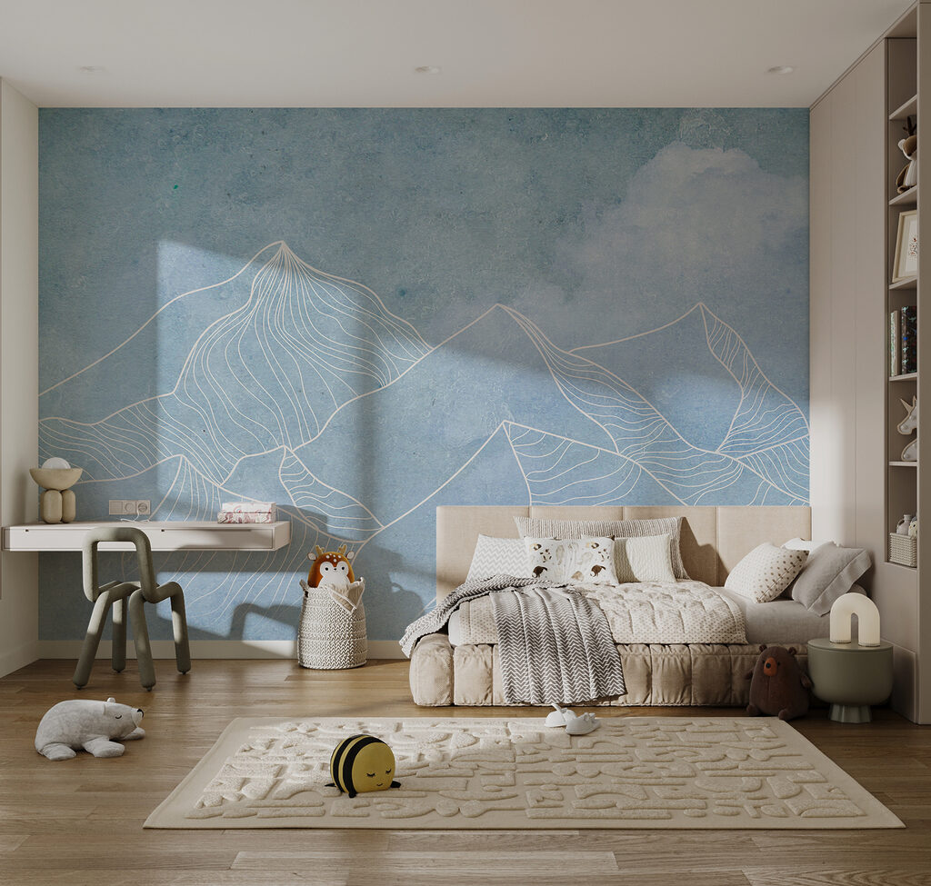 Bergen in witte lijnen — interieur 3