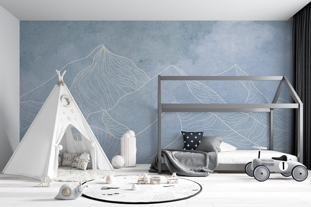 Bergen in witte lijnen — interieur 5