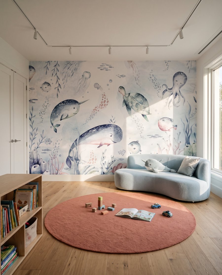 Zeediertjes in zachte kleuren in een interieur