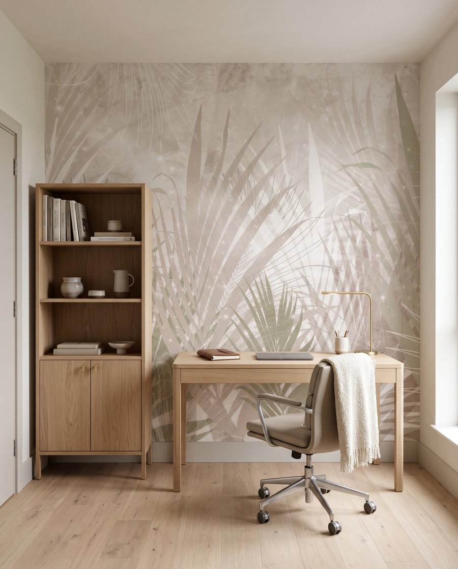 Palmveren in bleke schaduwlijnen — interieur 9