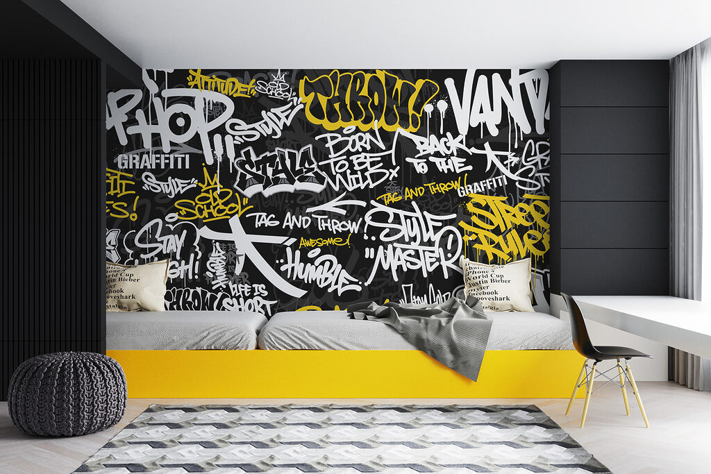 Gele kreten op zwart — interieur 2
