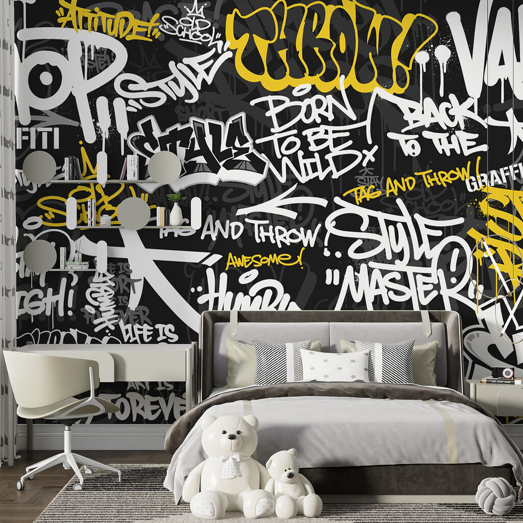 Gele kreten op zwart — interieur 3