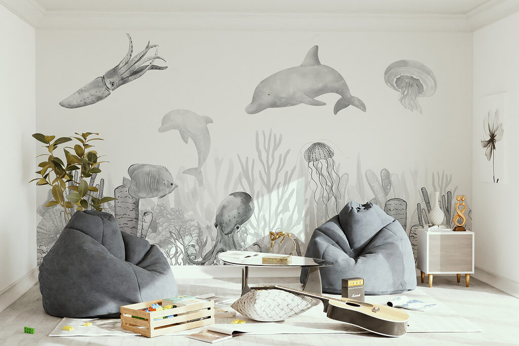 Rif in grijze gravure — interieur 2