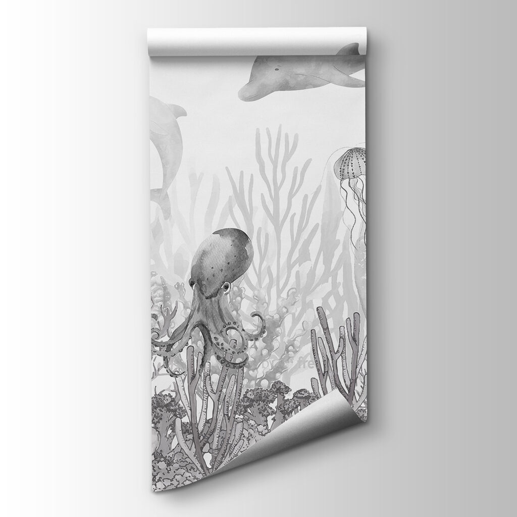 Rif in grijze gravure — productweergave