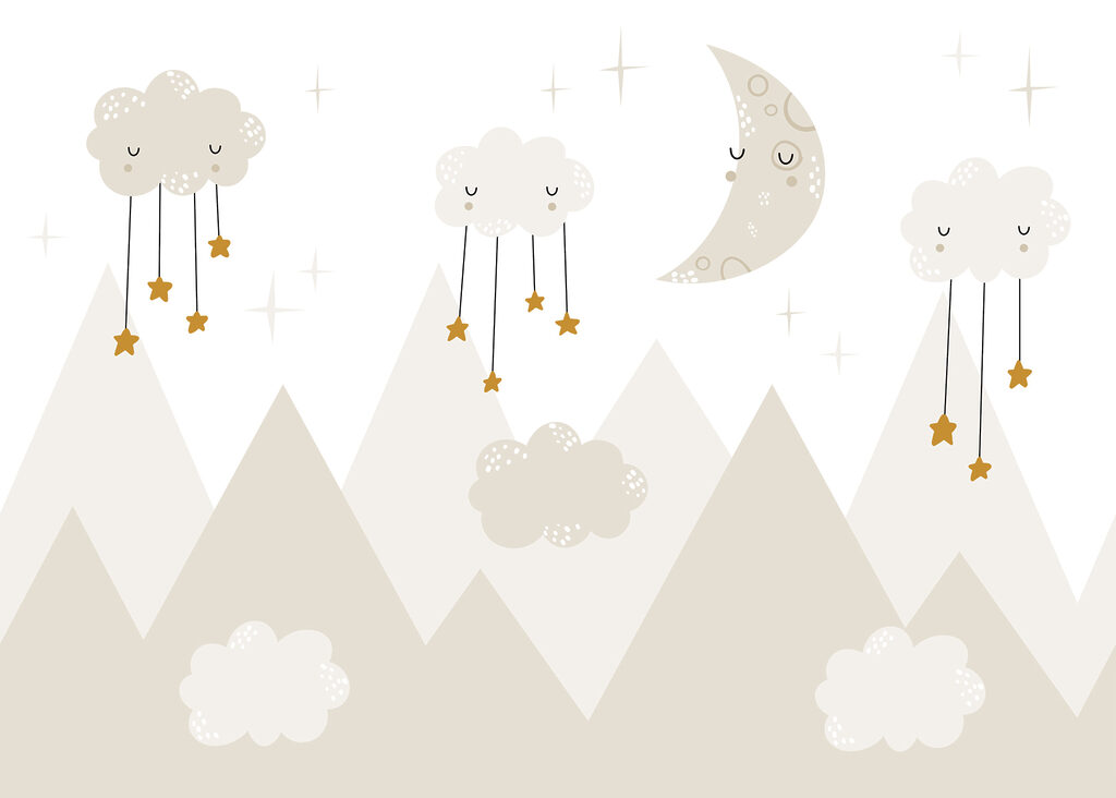 Maan boven lichte bergen — volledig ontwerp