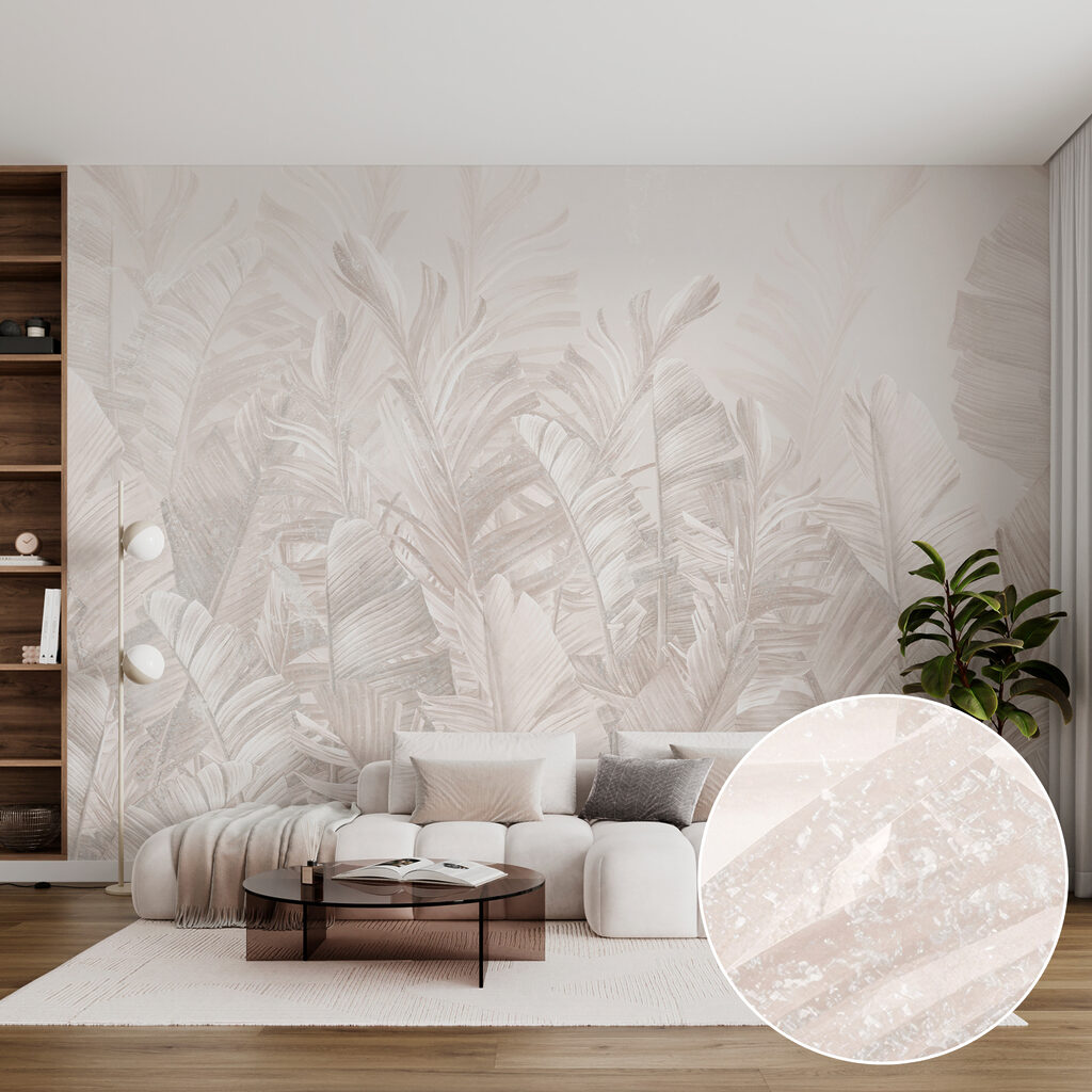 Tropenblad in bleke inktlagen — interieur 6