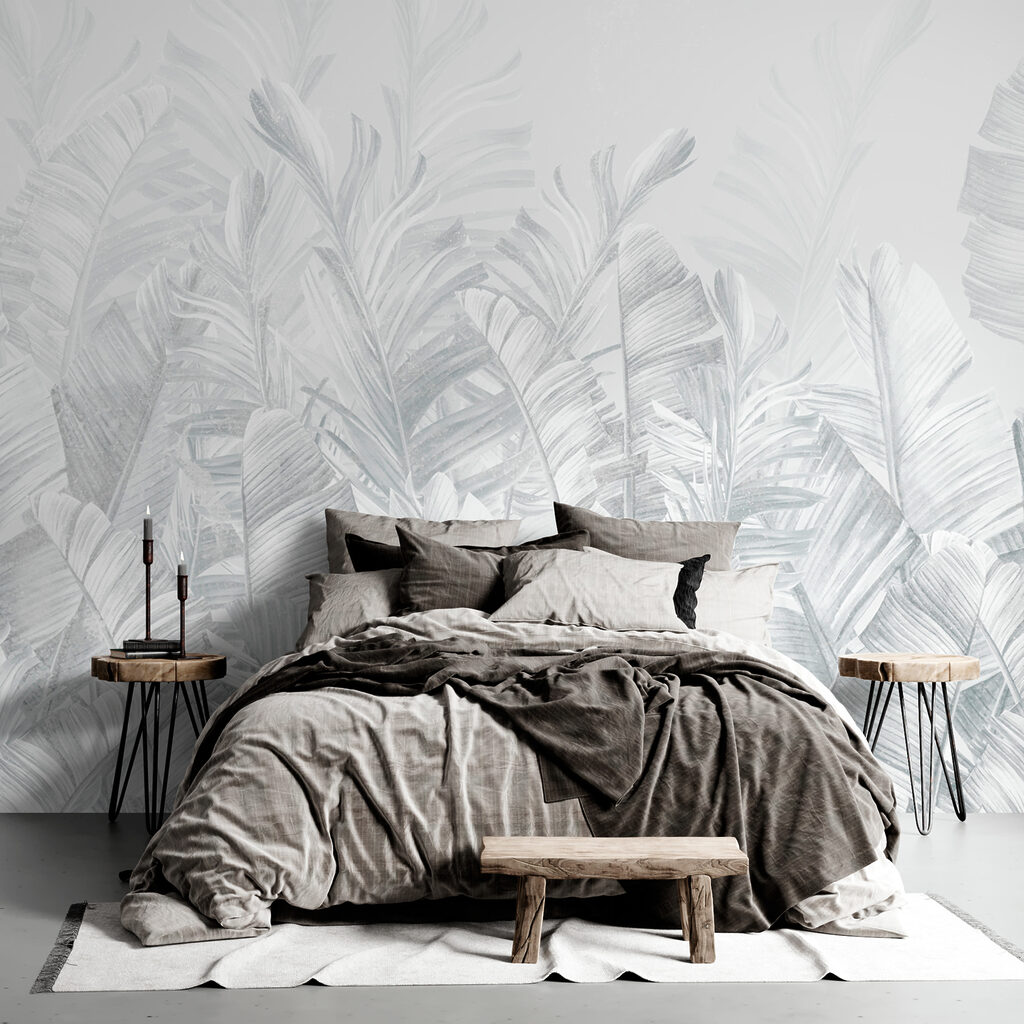 Tropenblad in bleke inktlagen — interieur 1