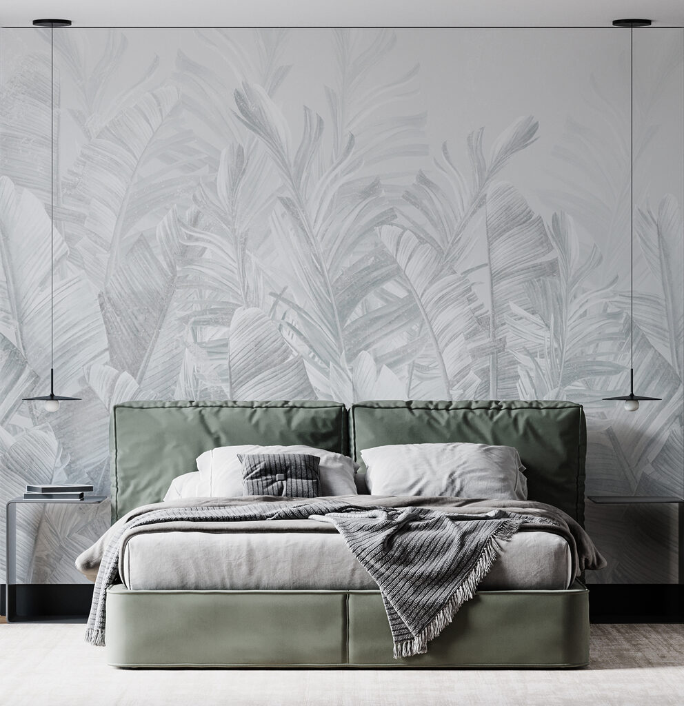 Tropenblad in bleke inktlagen — interieur 2