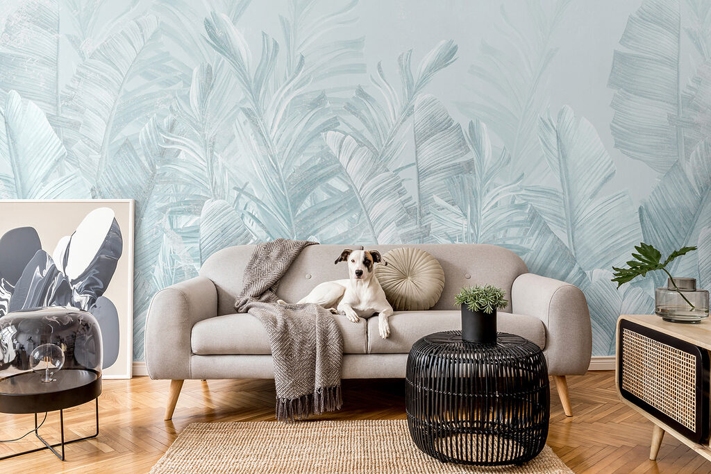Tropenblad in bleke inktlagen — interieur 5