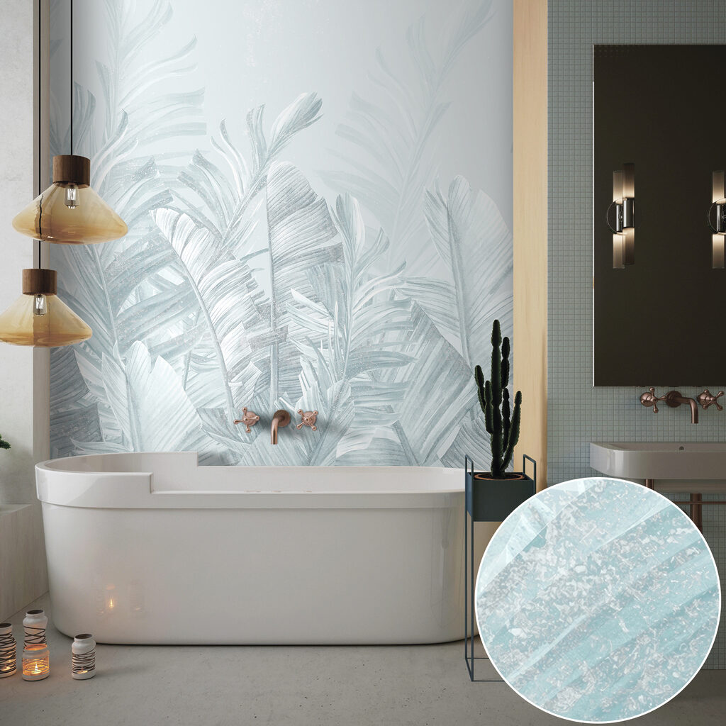 Tropenblad in bleke inktlagen — interieur 6