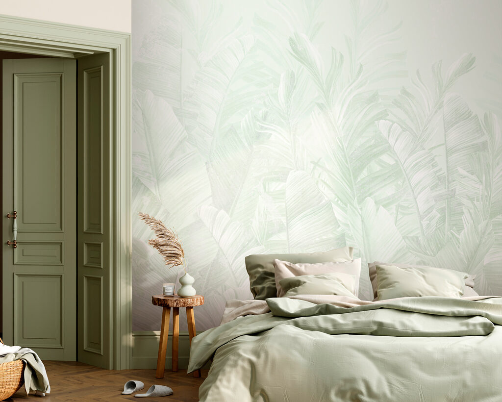 Tropenblad in bleke inktlagen — interieur 2
