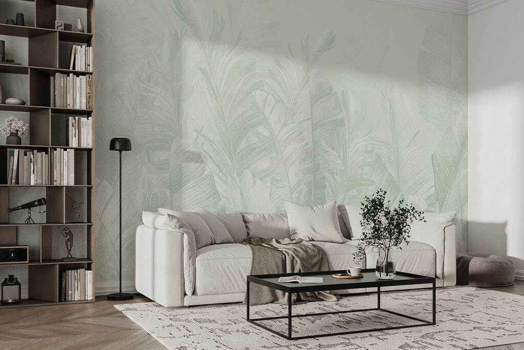 Tropenblad in bleke inktlagen — interieur 4