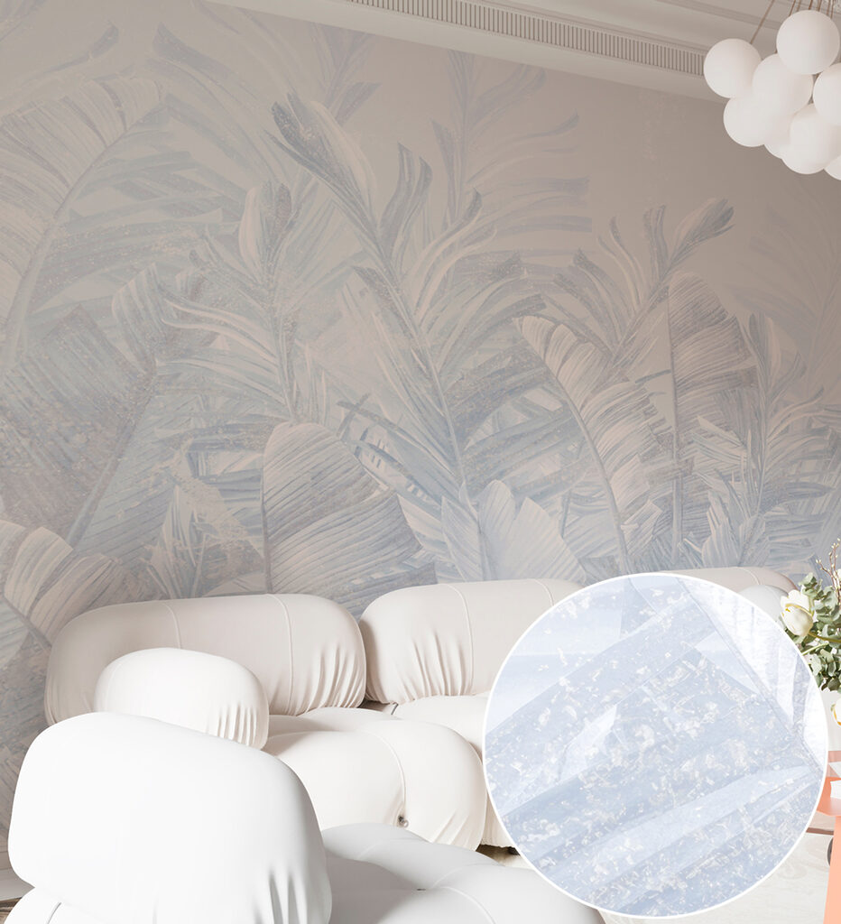 Tropenblad in bleke inktlagen — interieur 3