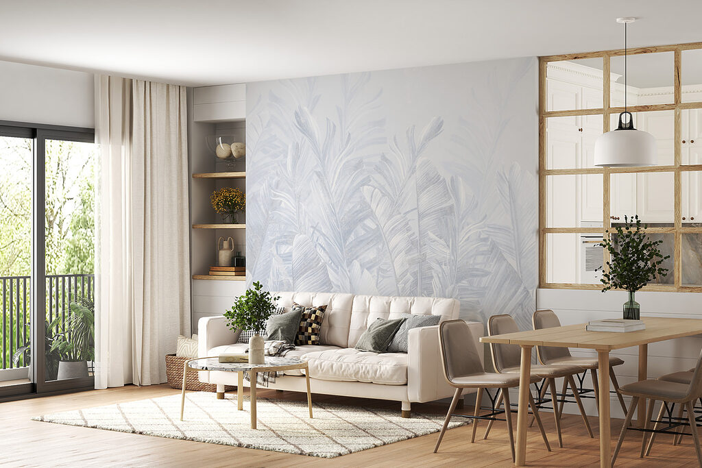 Tropenblad in bleke inktlagen — interieur 4