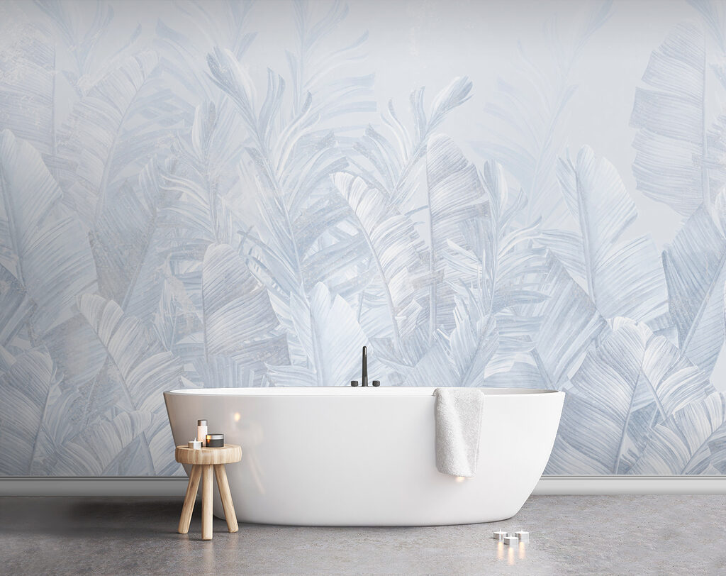 Tropenblad in bleke inktlagen — interieur 1