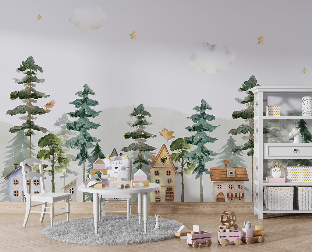 Huisjes onder groene dennen — interieur 2