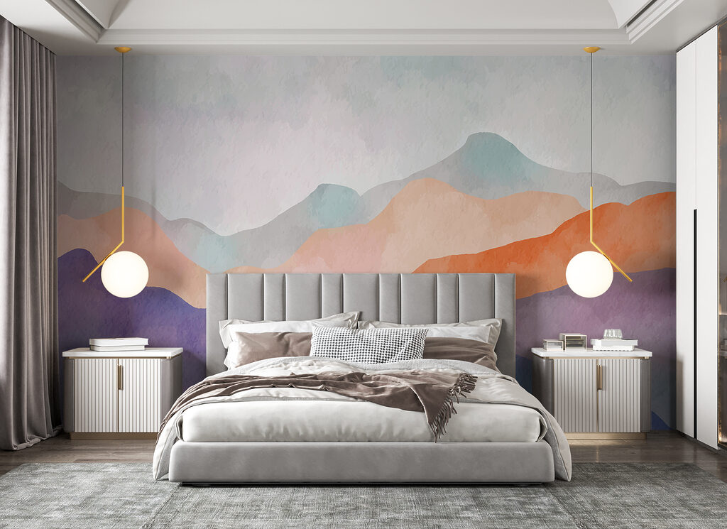 Paarse bergen, oranje horizon — interieur 2