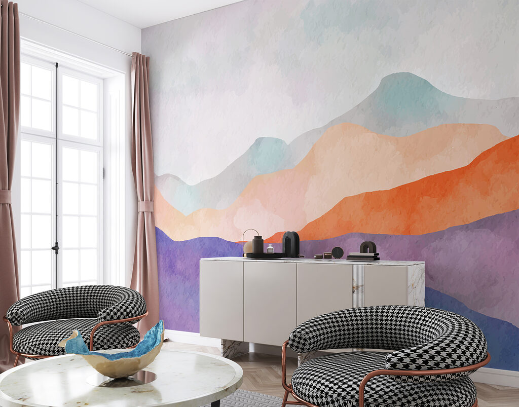 Paarse bergen, oranje horizon — interieur 3