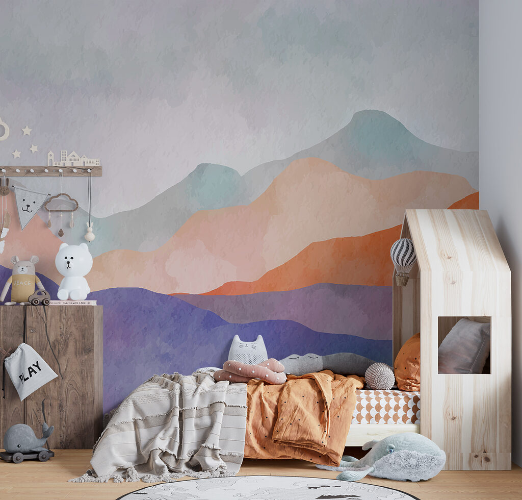 Paarse bergen, oranje horizon — interieur 4