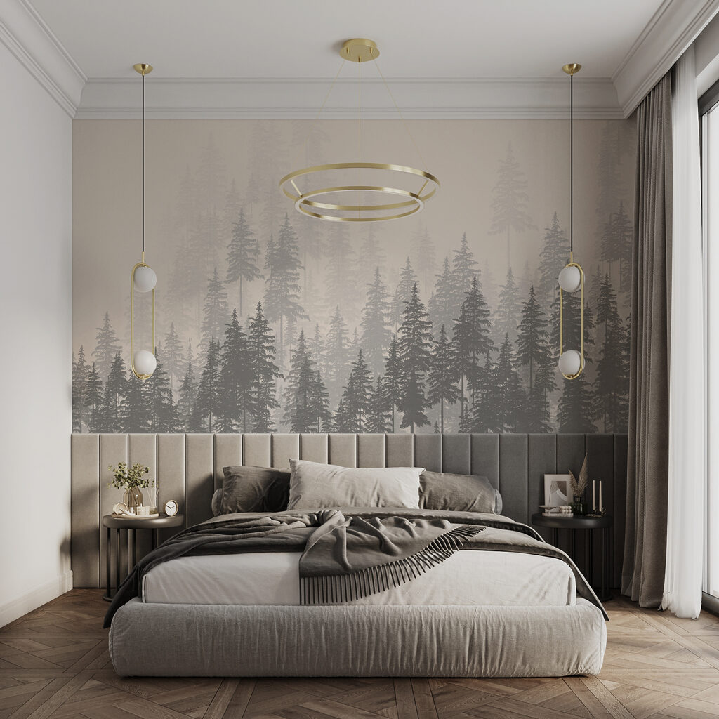 Bleke dennen boven naaldbos — interieur 1
