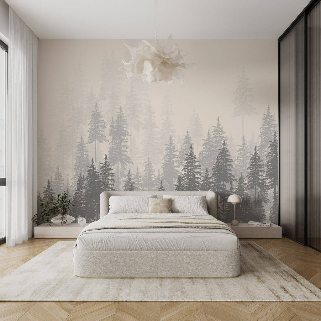 Bleke dennen boven naaldbos — interieur 2