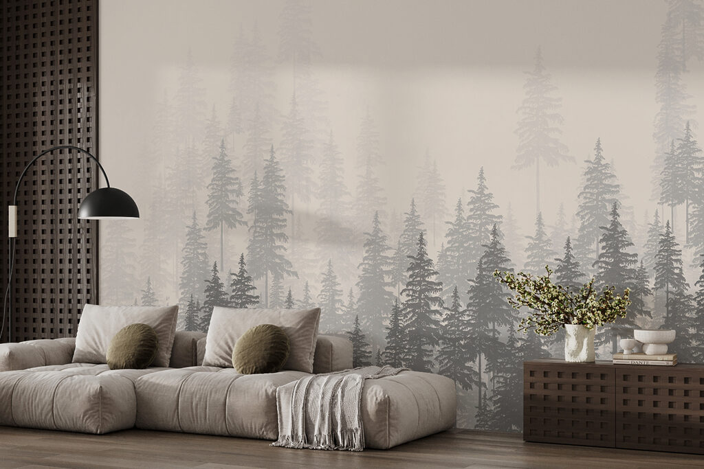 Bleke dennen boven naaldbos — interieur 3