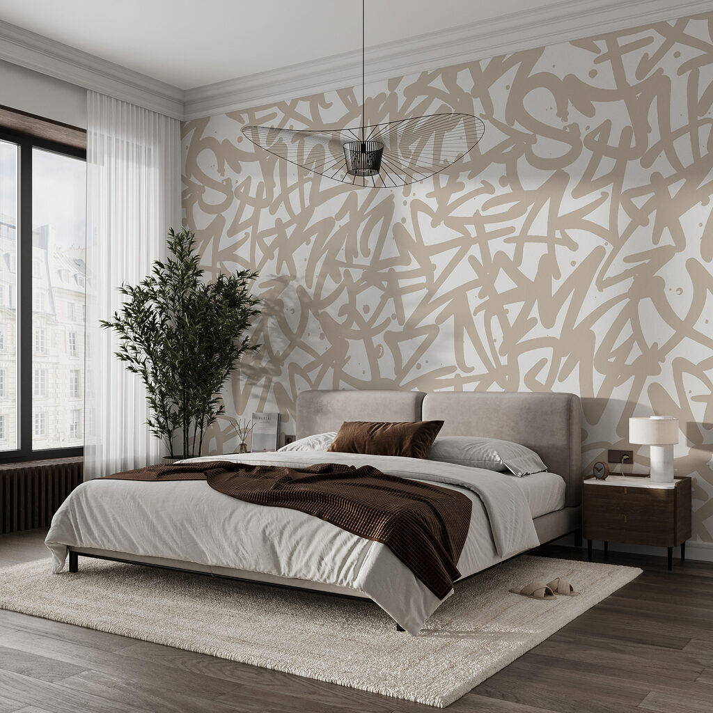 Kruisende krabbels in contrast — interieur 1