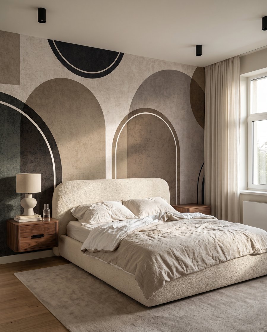 Ronde aardevormen met kaderlijnen — interieur 2