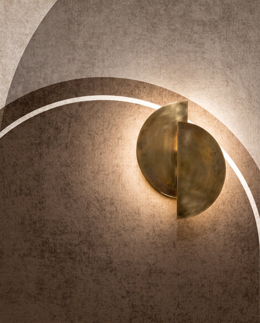 Ronde aardevormen met kaderlijnen — detail