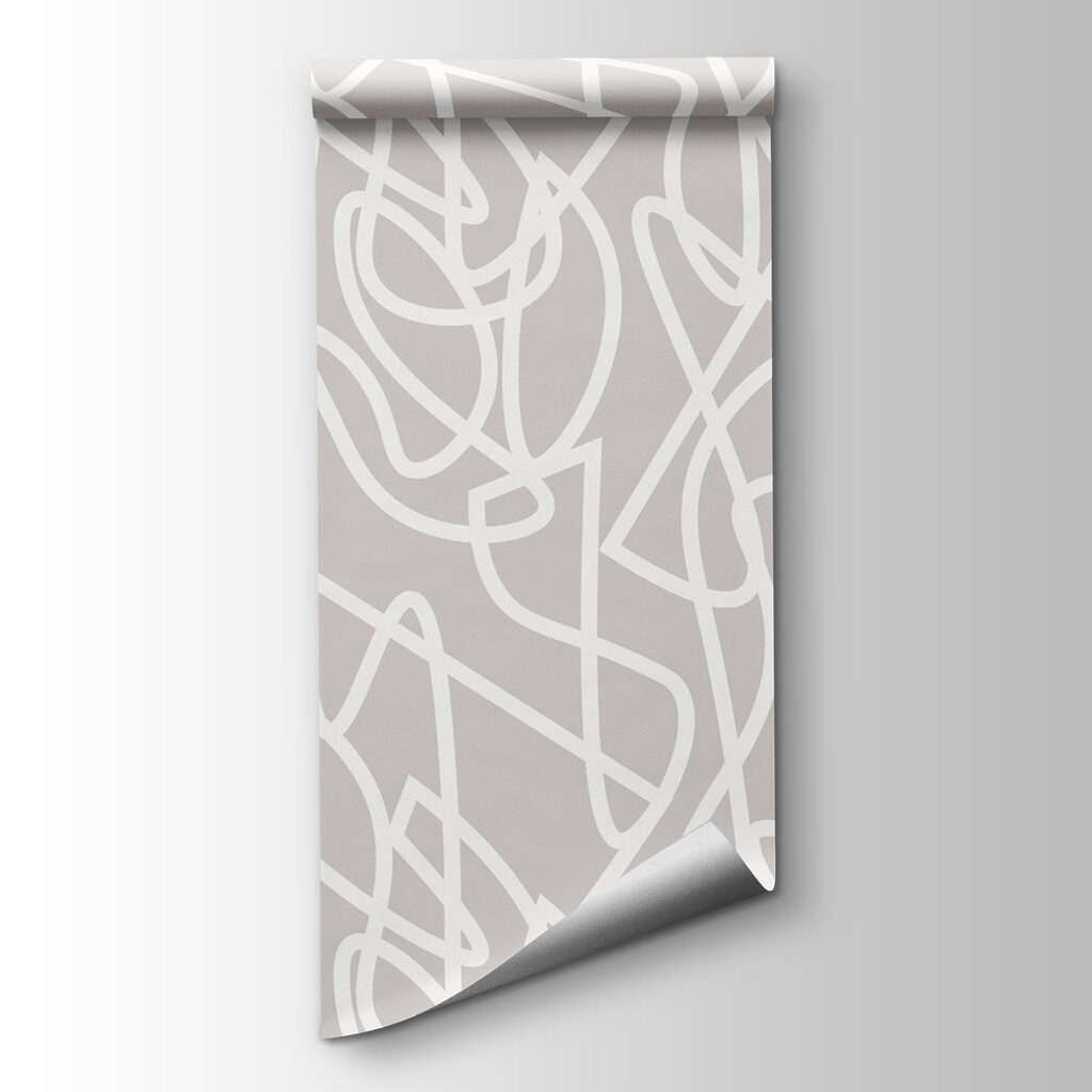 Witte krullen op kleur — productweergave