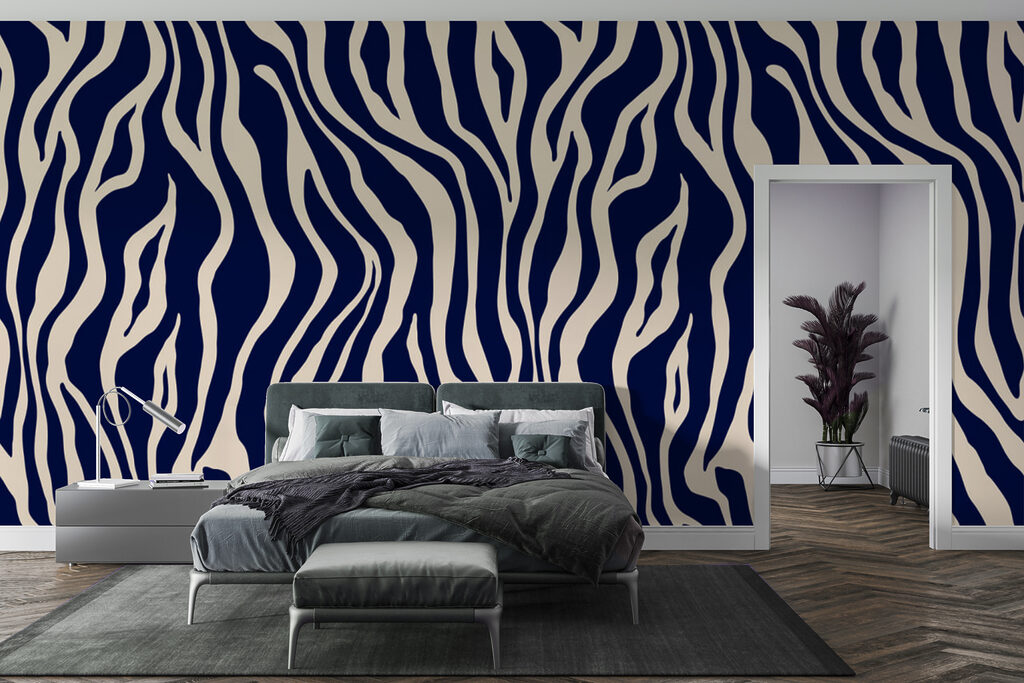 Zebrastrepen in golvend ritme — interieur 1