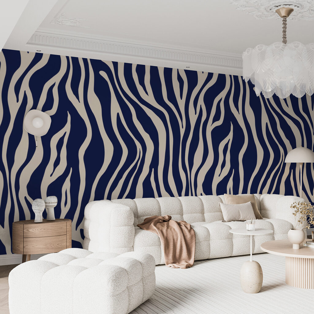 Zebrastrepen in golvend ritme — interieur 2