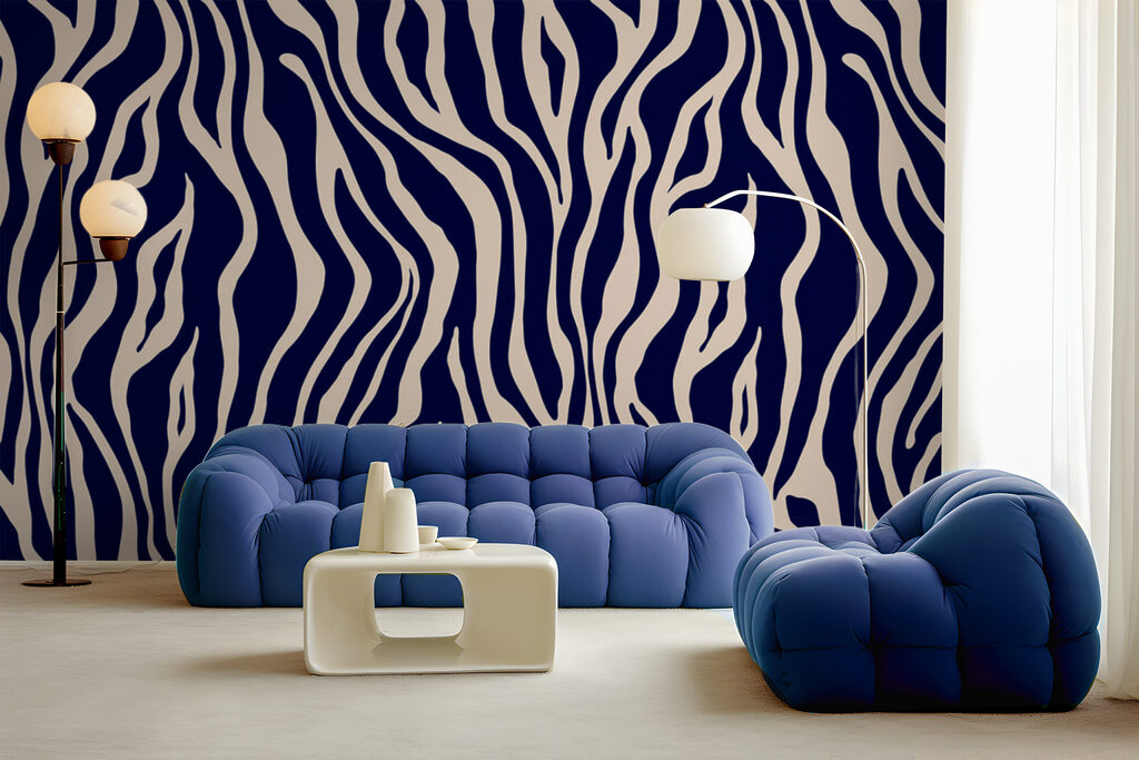 Zebrastrepen in golvend ritme — interieur 3