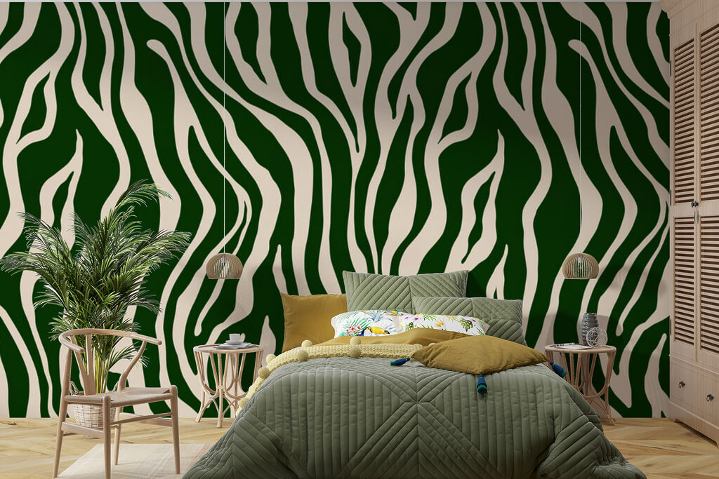 Zebrastrepen in golvend ritme — interieur 1