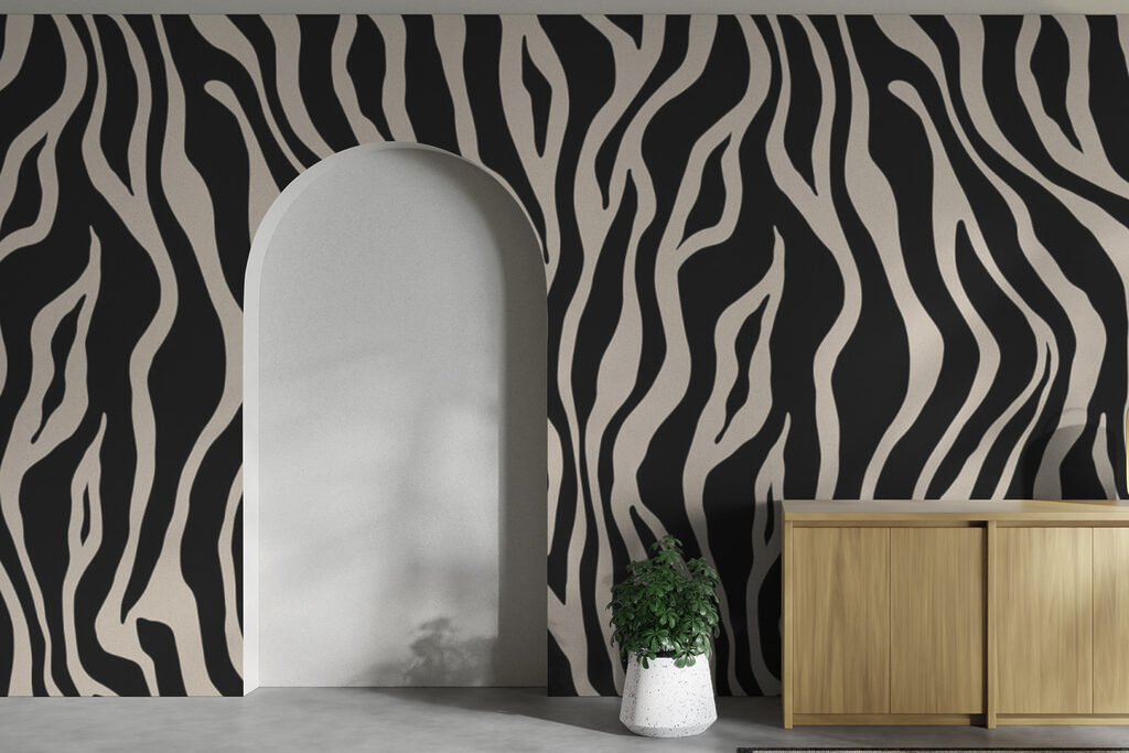 Zebrastrepen in golvend ritme — interieur 2