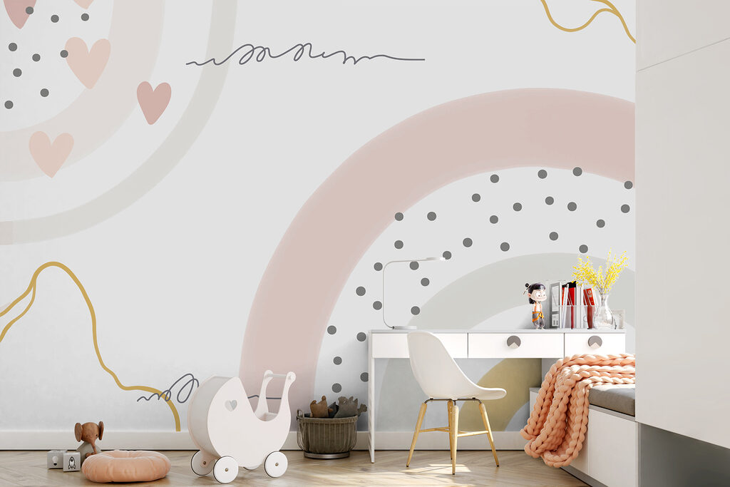 Regenbogen met losse stippen — interieur 2
