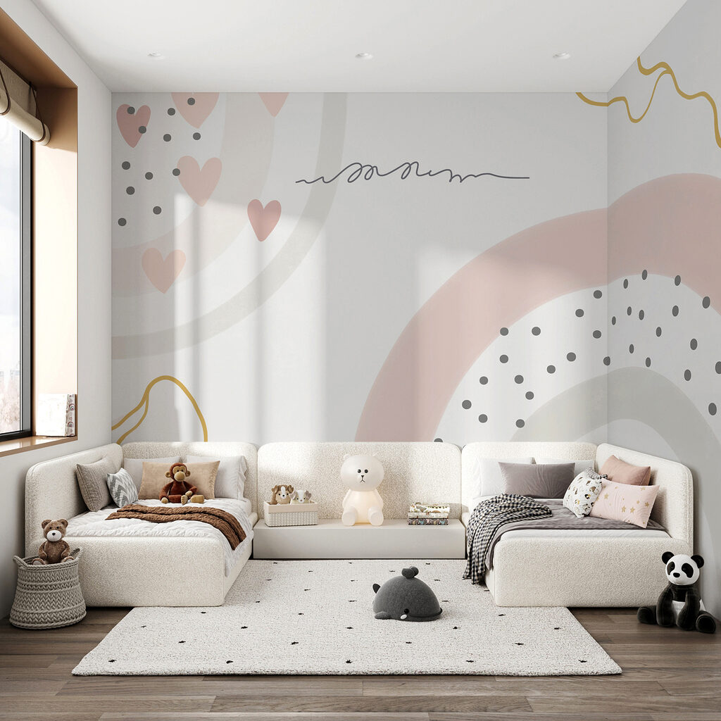 Regenbogen met losse stippen — interieur 3