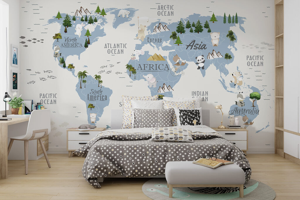 Dierenwereld in koele tinten — interieur 3