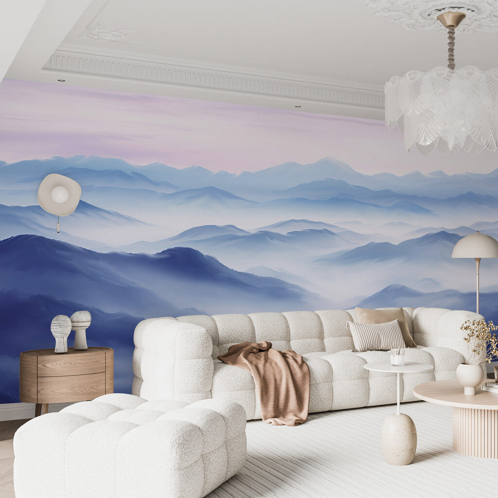 Blauwe bergruggen bij dageraad — interieur 2