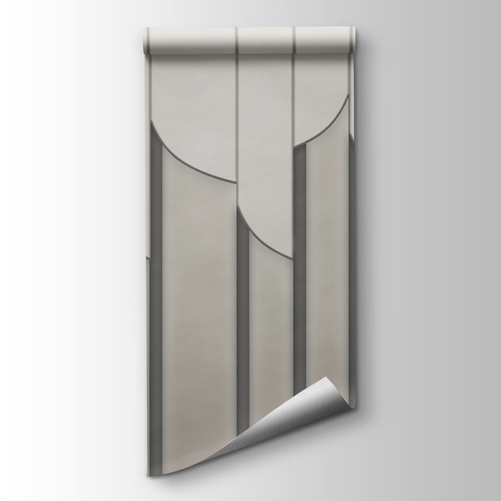 Roomwitte ribbels met boogranden — productweergave