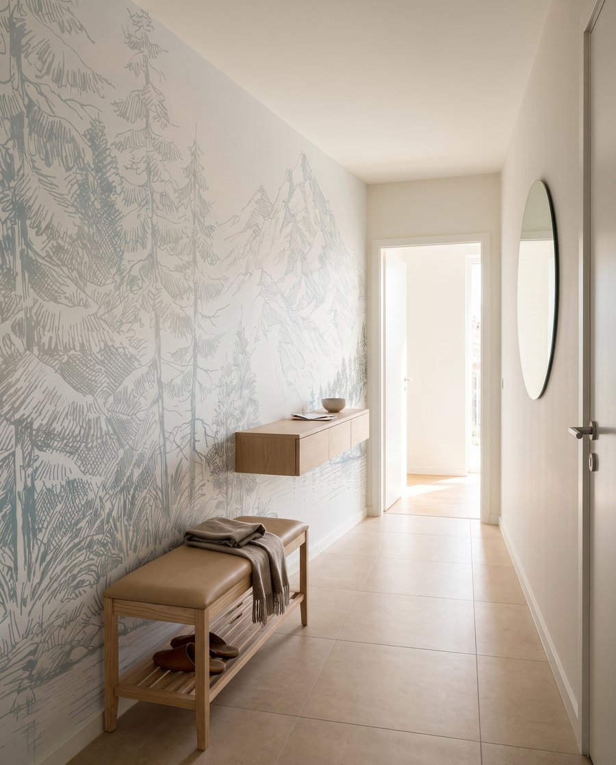 Bergmeer in fijne tekenlijnen — interieur 6