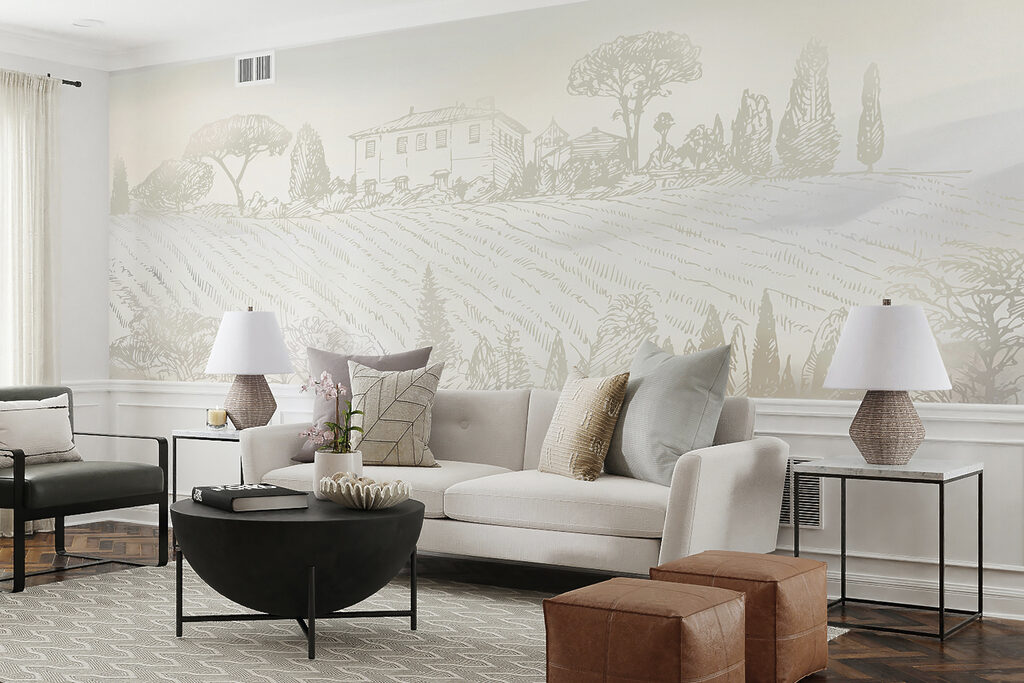 Villa boven een wijngaard — interieur 2