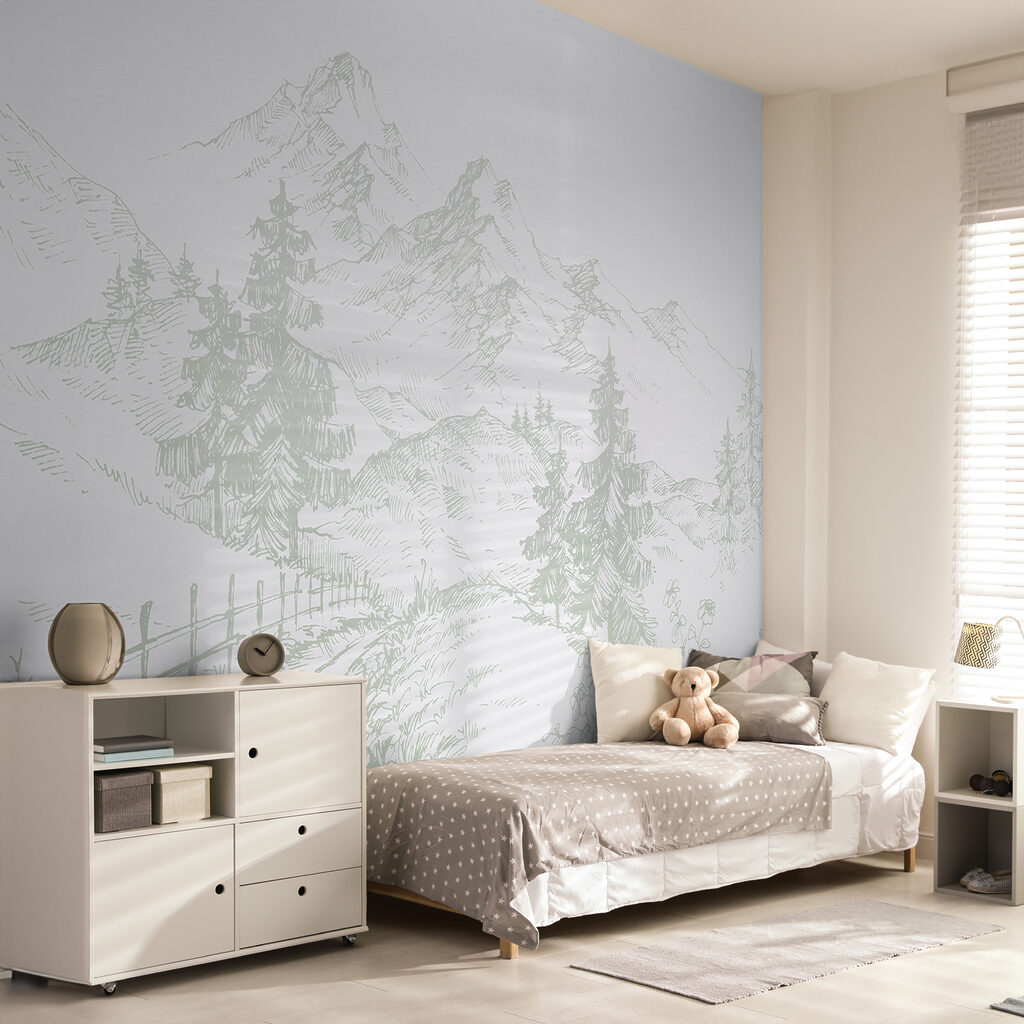 Bergpad in fijne arcering — interieur 3