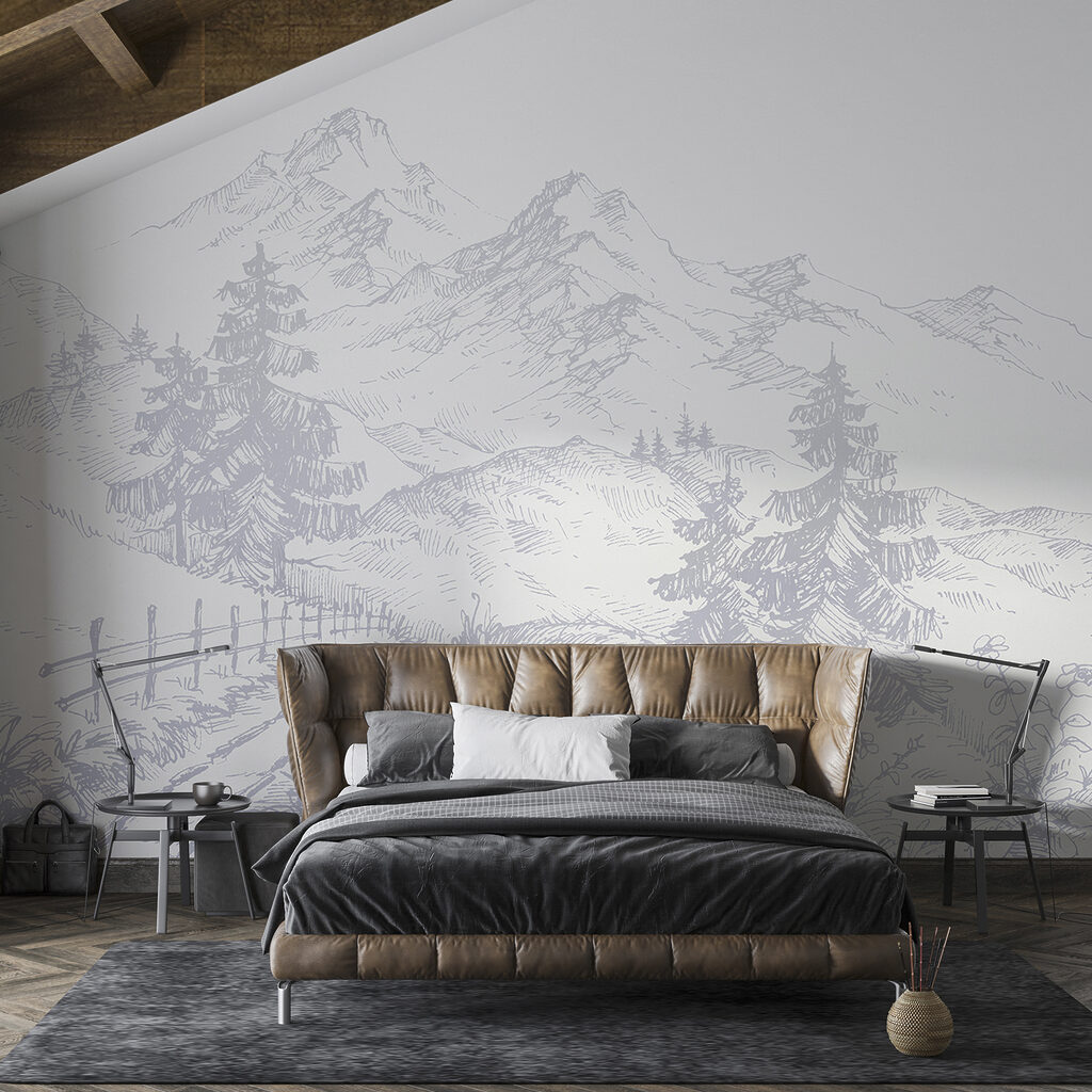 Bergpad in fijne arcering — interieur 2