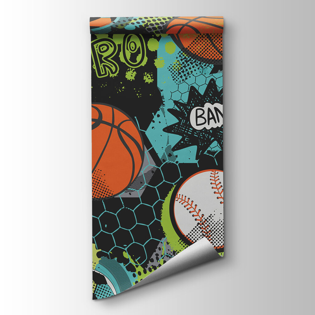 Sportballen in stripkleuren — productweergave