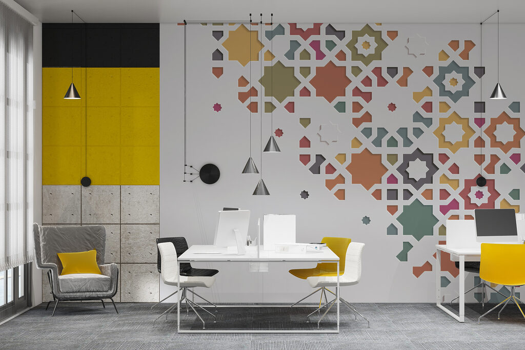 Sterpatroon in warme kleuren — interieur 2