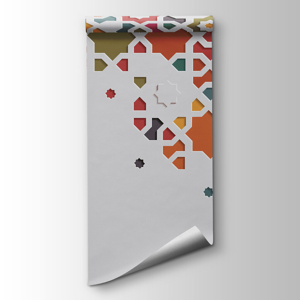 Sterpatroon in warme kleuren — productweergave